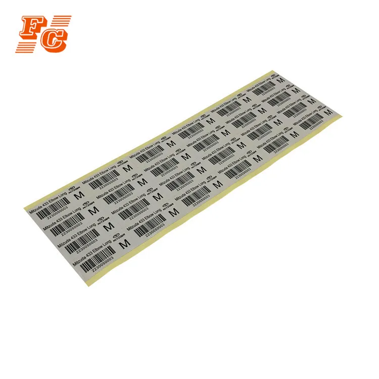 High quality adhesive serial number barcode label paper