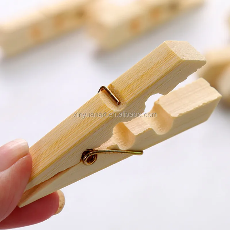High quality bamboo clothes photo clip custom paper clip