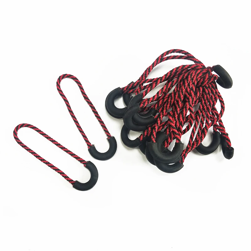 
Custom soft pvc rope puller rubber zipper pull 