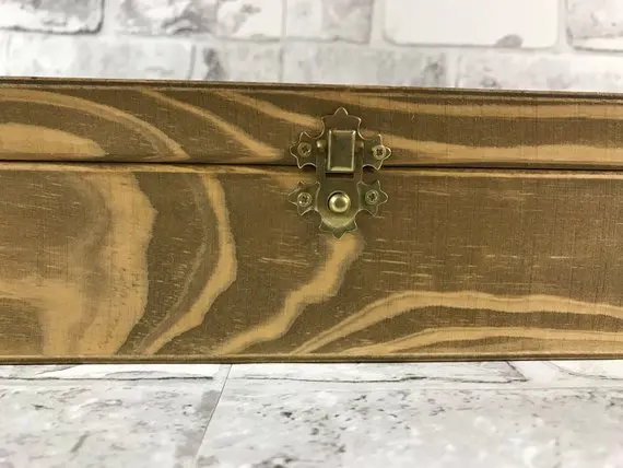 Personalized Wooden Lockable Tea Bag Box With Twelve Compartments