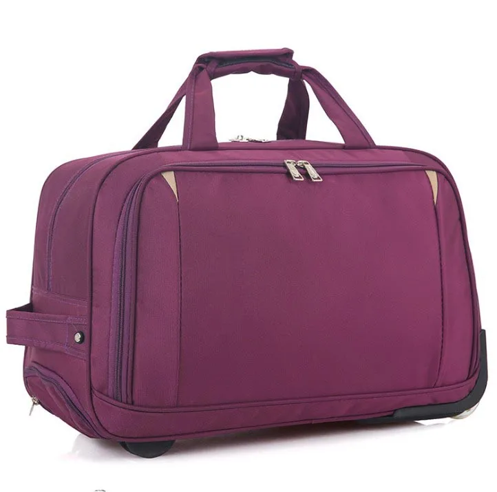 
Yiwu foldable polyester duffle travel trolley bags luggage 