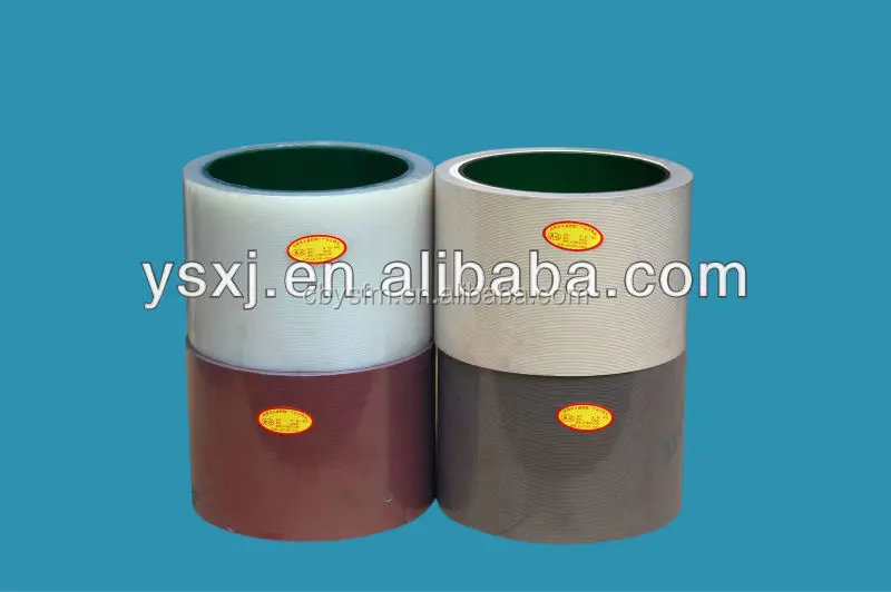 10-дюймовый коричневый подушка из бутадиен-стирольного каучука Риса Резиновый ролик на чугунного литья барабан