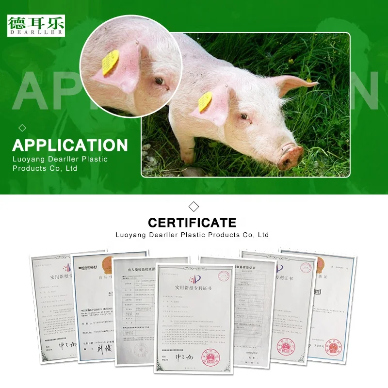 TPU Material and ISO 9001 Certification Cattle Ear Tag