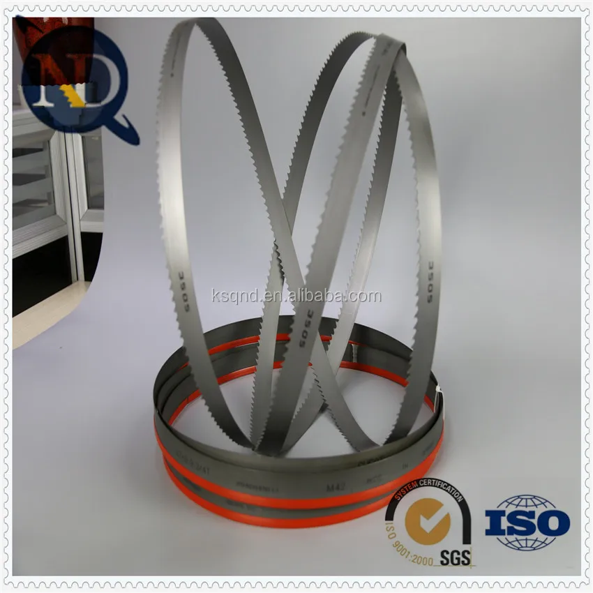 Customized regular and skip/hook tooth form of Band saw blade for cutting metal