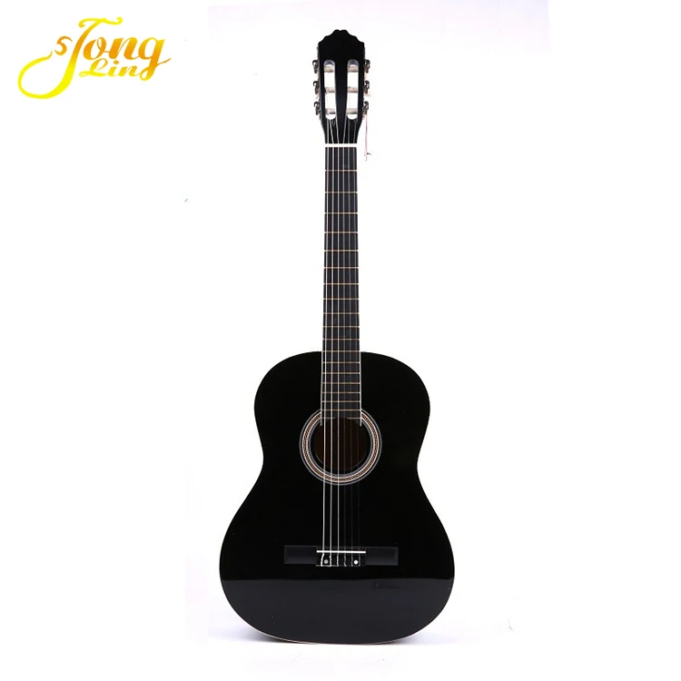 Cheapest Colored Black Classical 6 steel Guitar For Sales