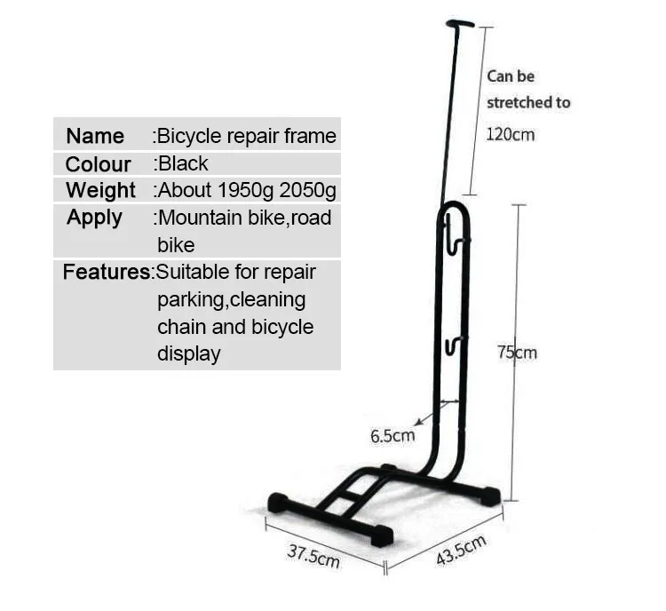 Multifunctional Bicycle Repair Frame Vertical Bike Parking Stand Erected Storage Rack