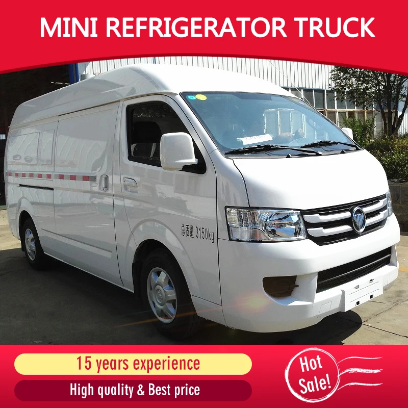 Foton mini refrigerated truck body city transportation refrigerator van truck for meat and fish