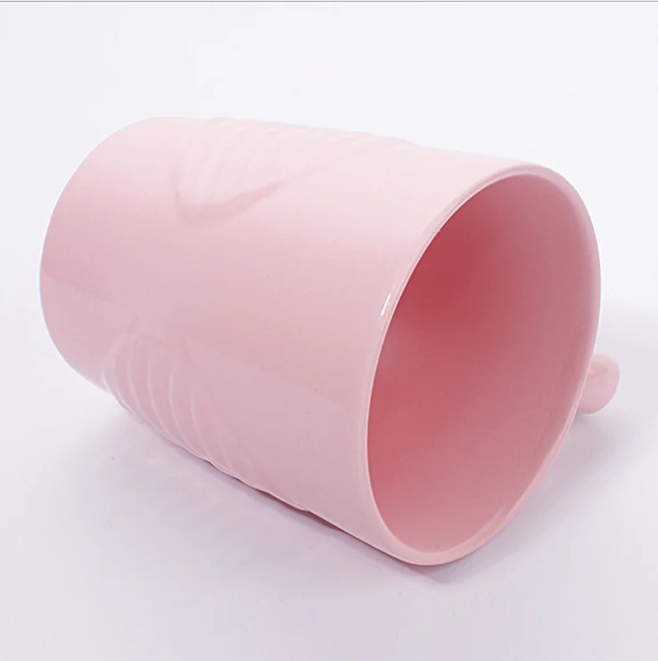 Декоративный керамический чайник и чашка в форме фламинго