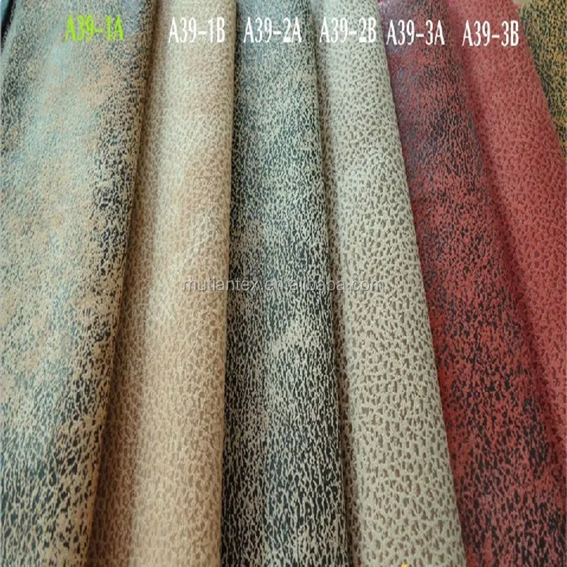 100% polyester elephant skin sofa faric gold stamping polyester micro suede fabric