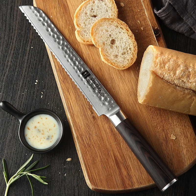 8 inch professional Damascus steel kitchen bread knife