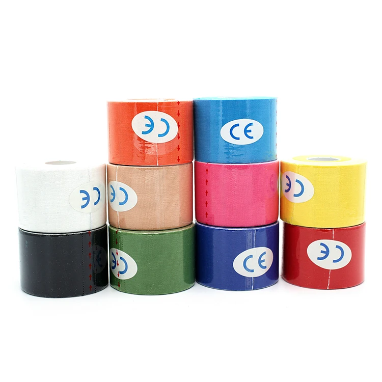 
VIRSON Waterproof Cotton Elastic Kinesiology Sports Tape Athletic Muscle Medical Tape 5cmx5m 