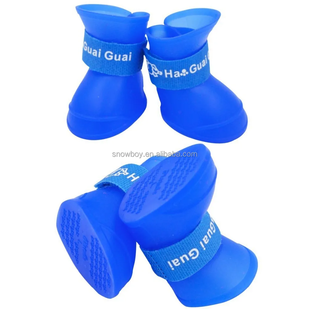 Pet Anti-slip Waterproof Dog Rubber Rain Shoes Boots