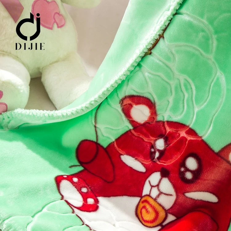 China 100 polyester printed flannel fleece high quality baby animal printed minky blanket for baby