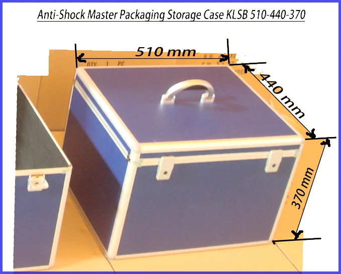 Foam Padding EVA Lining Aluminum Frame ABS Anti-Shock Master Packaging Storage Case for Precious Stones KLSB 510-440-370