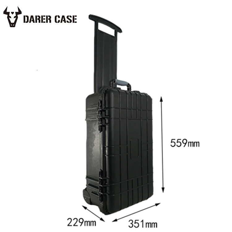 DPC112 pp alloy waterproof hard protective plastic carrying case for camera