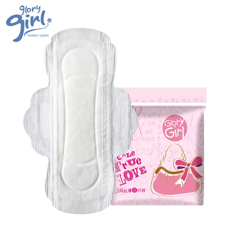 Natural Organic Cotton Biodegradable Female Sanitary Napkin Pad Manufacturer In China For Women With Cheap Price