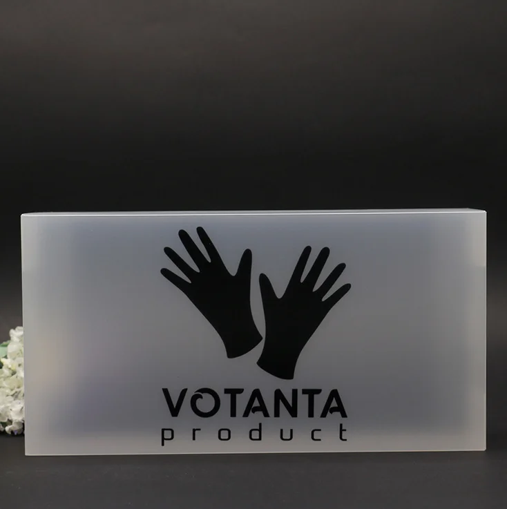 High quality clear transparent frosted oem foldable pvc box custom plastic gloves packing gift enclosure box cosmetic packaging