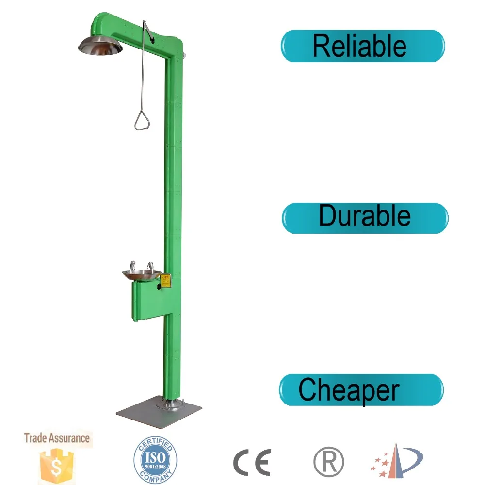 Freeze Protected Heat Tracing Safety Shower and Eye Wash