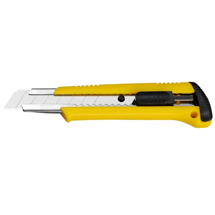 18mm blade ABS plastic cheap knife snap off  auto lock cutter