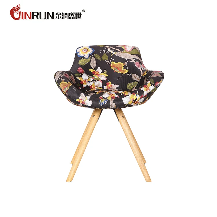 
Popular PP bar chair with wooden legs leisure chair 