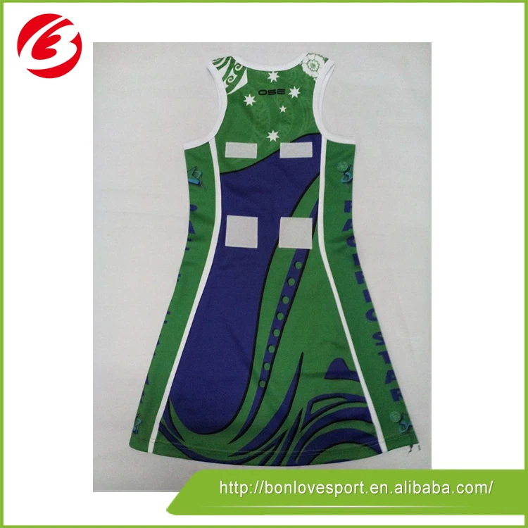 2021 new design Custom made full sublimation netball dress supplier from China