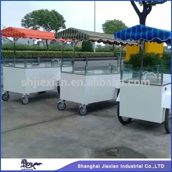 New Design Hot Sale hand push food cart for sale/street Hot Dog food vending cart/mobile food carts for sale JX-CR180