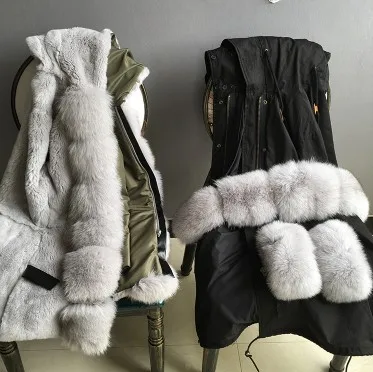 Hot New Products parka real fur of High Quality