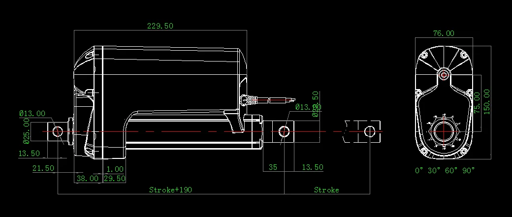 cheap price 24v 10000N big force linear actuator for industry