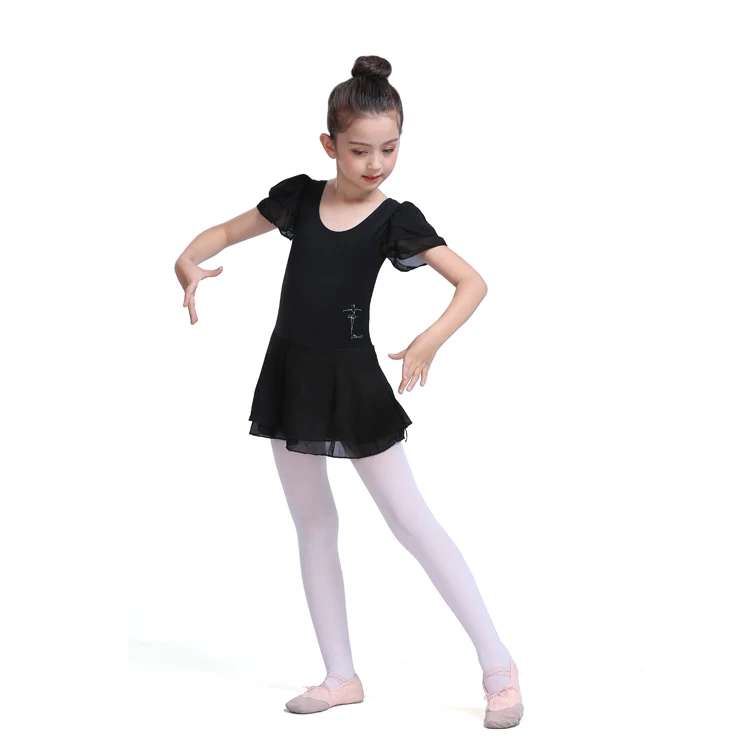 Toddler/Girls Cute Tutu Dress black Leotard for Dance, Gymnastics and Ballet