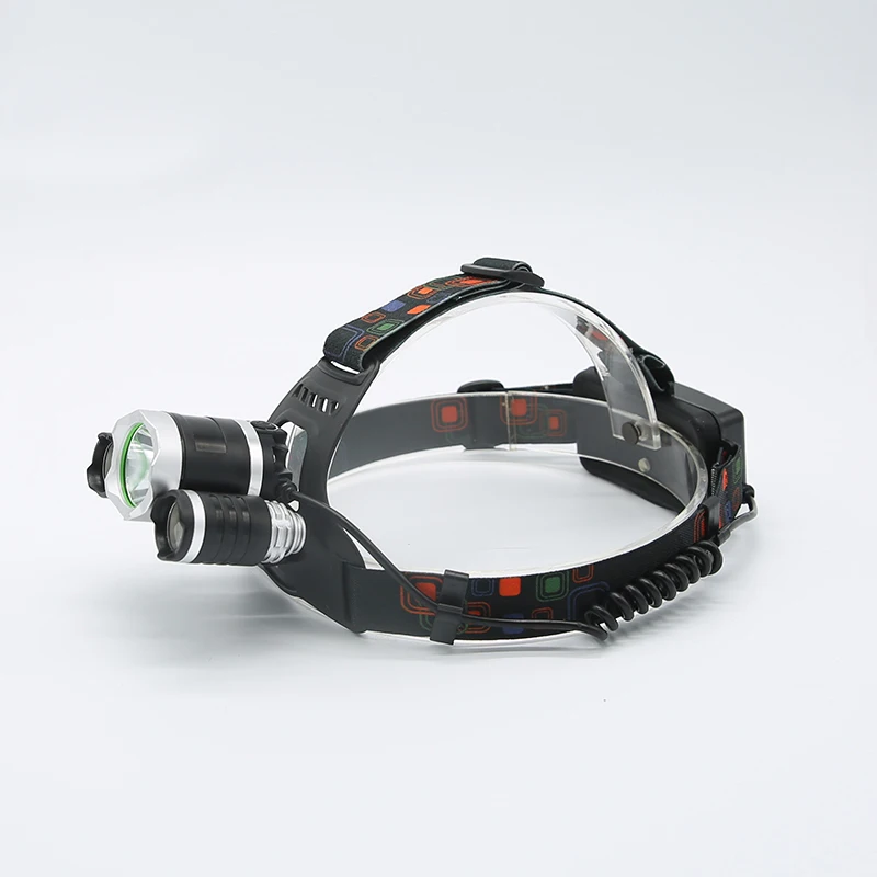 
High power led headlamp with rechargeable battery for camping 