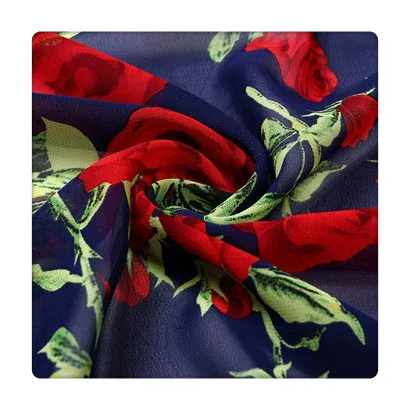 100% полиэстер шелк атлас скручивание 30D Печатный гармошон складки шифон смарт-ткань Атлас для платья Нижнее белье в