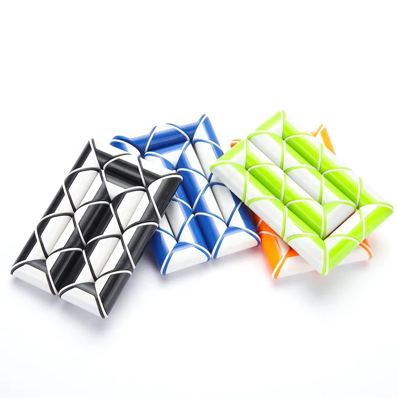 24 pcs 43x1.7x1.7cm kids DIY irregular toy puzzle snake ruler magic puzzle