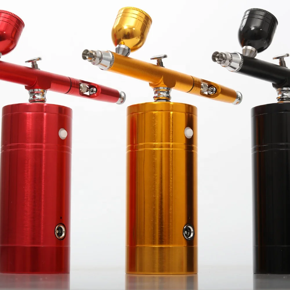 Беспроводной Перезаряжаемый бесшовный Аэрограф, компрессор с батареей для парикмахера, макияжа, ногтей, красоты, ухода за кожей и т. д.