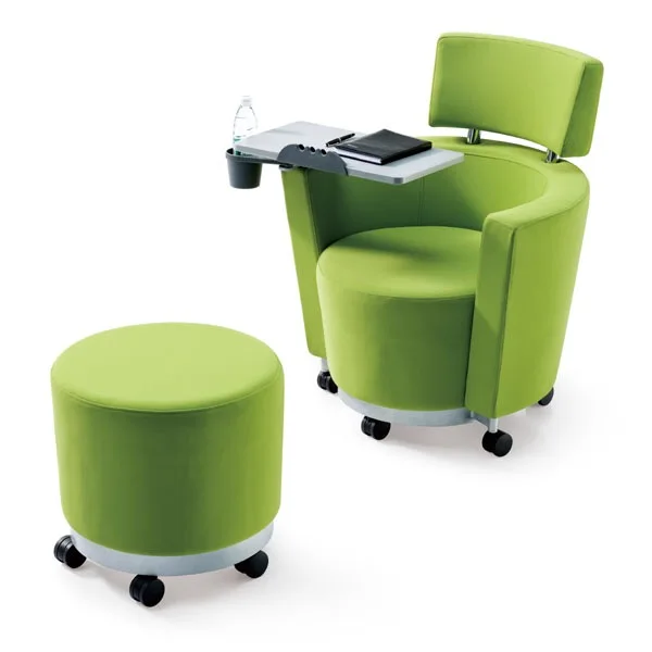 Mobile type training chair with removable castors for training room