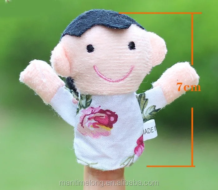 Family Plush cloth art finger puppets hand puppets toys parent-child