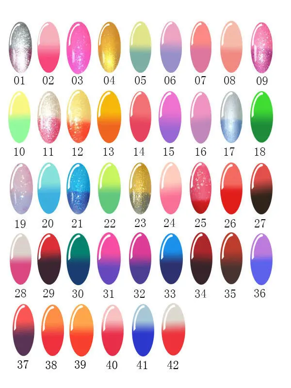 Гель изменения цвета.популярный 66 цветов ногтей шеллак.идеальный гель уф