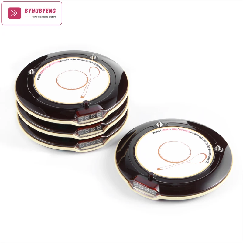 Electronic Restaurant Buzzers Queue Calling System Coaster Pager Customer Calling System food buzzer
