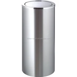 swing top round cheap HK style bathroom waste bin