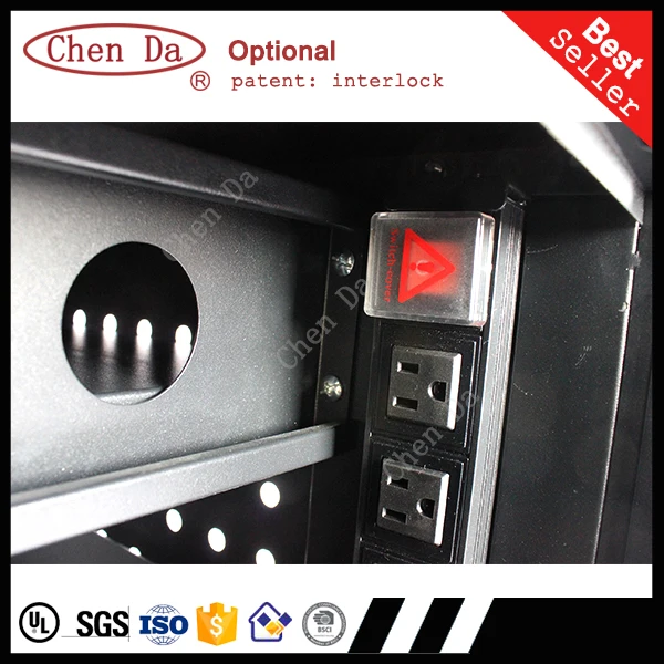 black roller metal tablet charging cabinet with lock, 32 bay