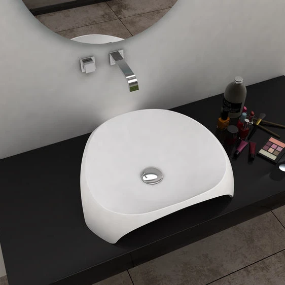 BS-8343 Australia marble hand washbasin stone sanitary wares modern design wash basin