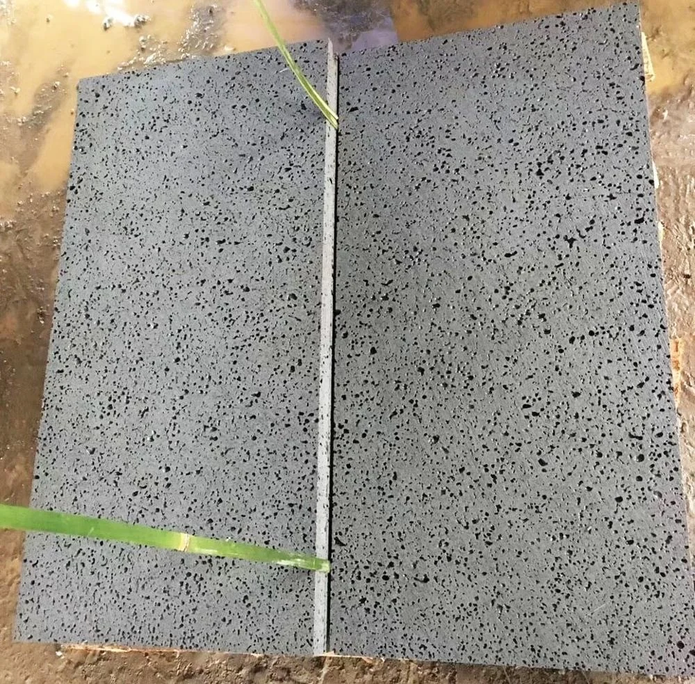 China Volcano Stone Bullnose Swimming Pool Edge Stone