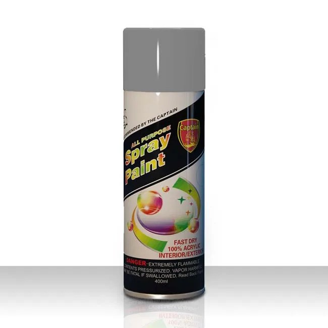 Captain Fast Dry Acrylic Aerosol Metallic Spray Paint