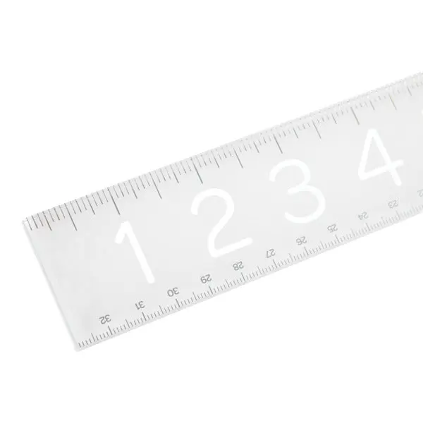 Factory Wholesale Laser Cut Engraved Acrylic Ruler Clear Rulers