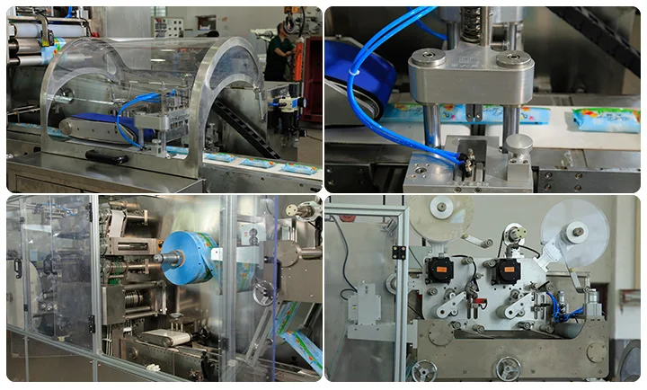 Wet Wipes Making Folding Machine Equipment Price Quality Supplier Manufacturer (5-30pcs/pack / ) 380V, 50HZ Dachang 17.5KW