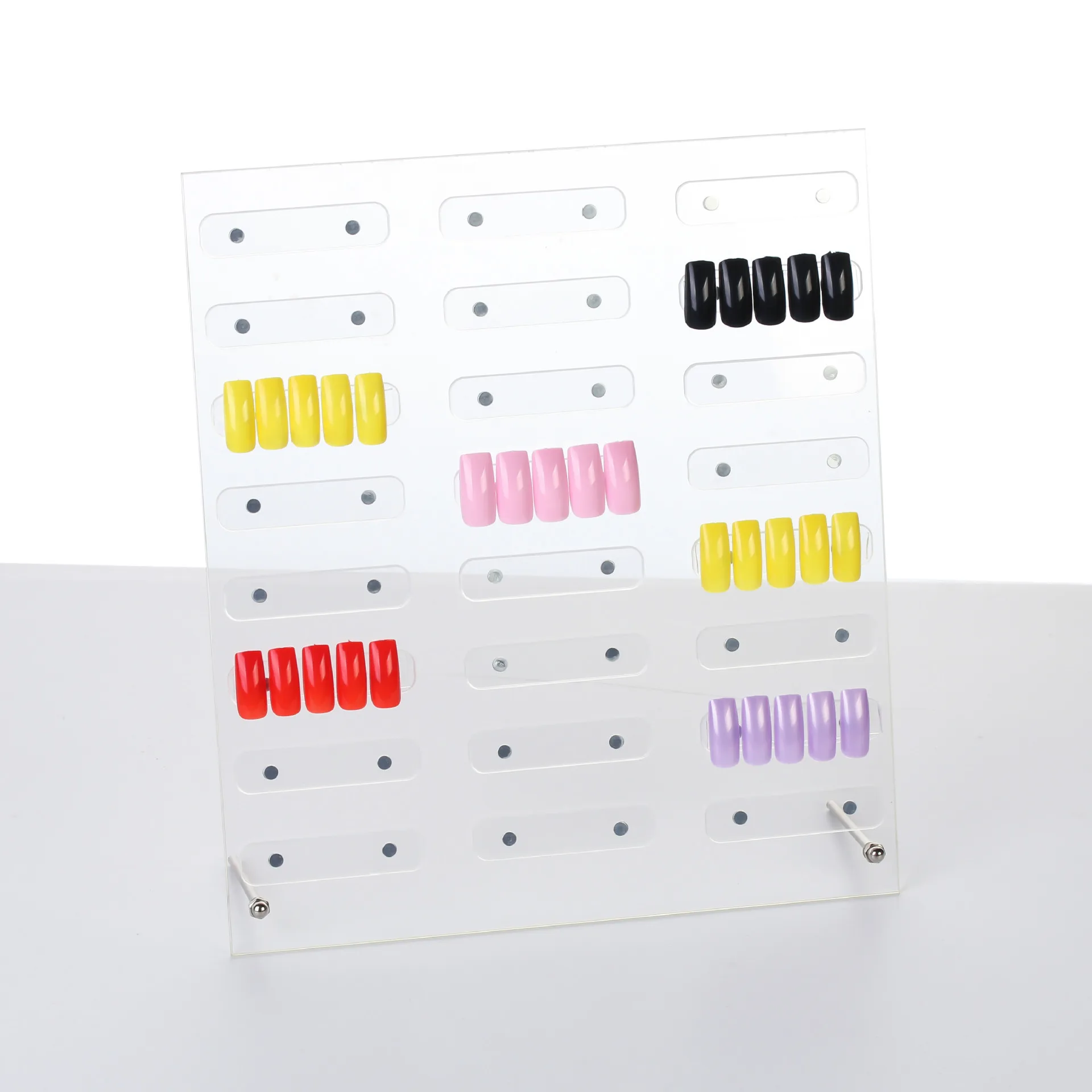 Transparent Magnetic nail art display stand board