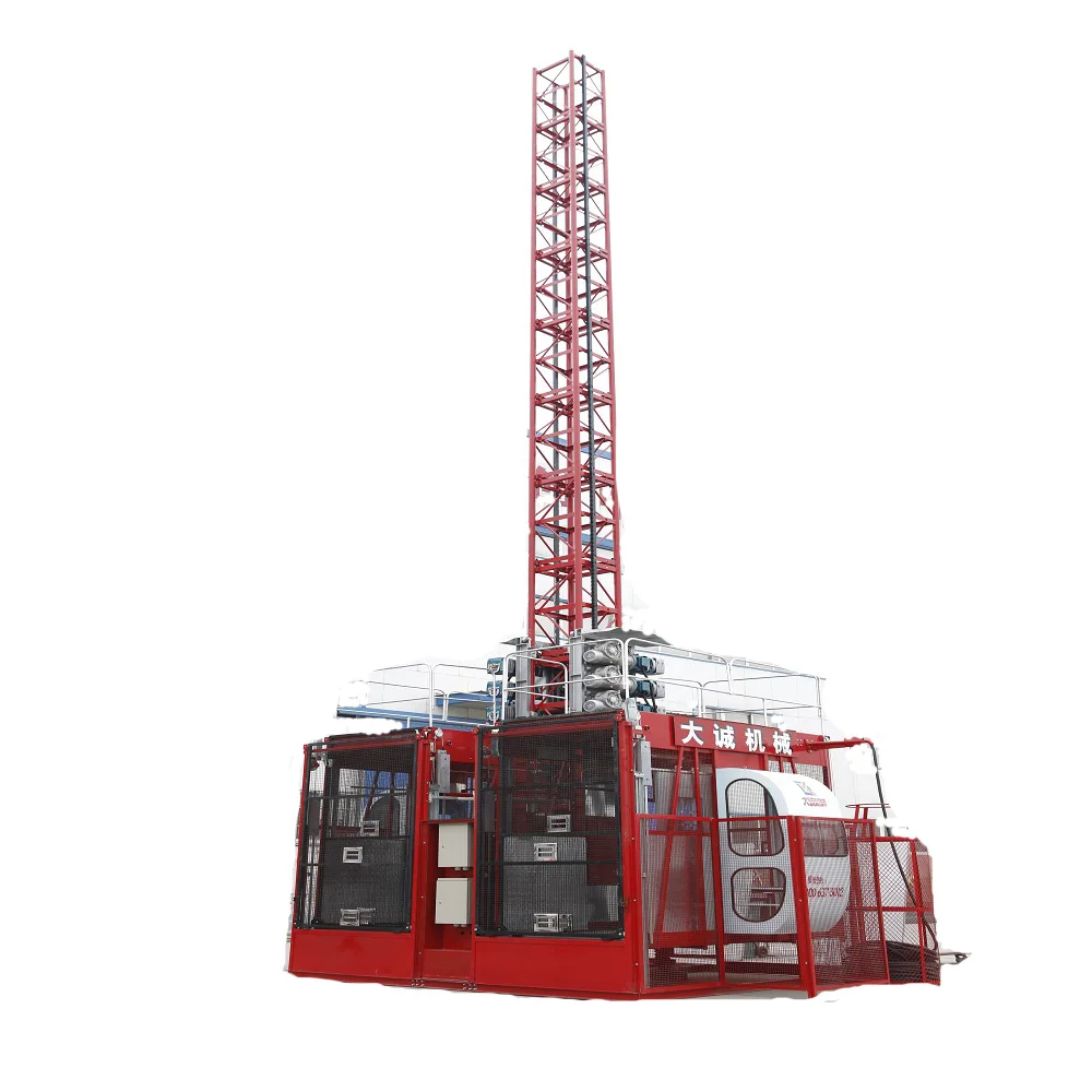 Грузоподъемный строительный подъемник HNDC SC200/200, грузоподъемный контейнер из материалов 2T