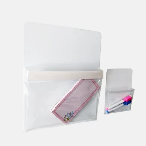 Высококачественный прозрачный маркер из пвх, магнитная карманная сумка для хранения мелких предметов для холодильника, магнитный держатель для ручек