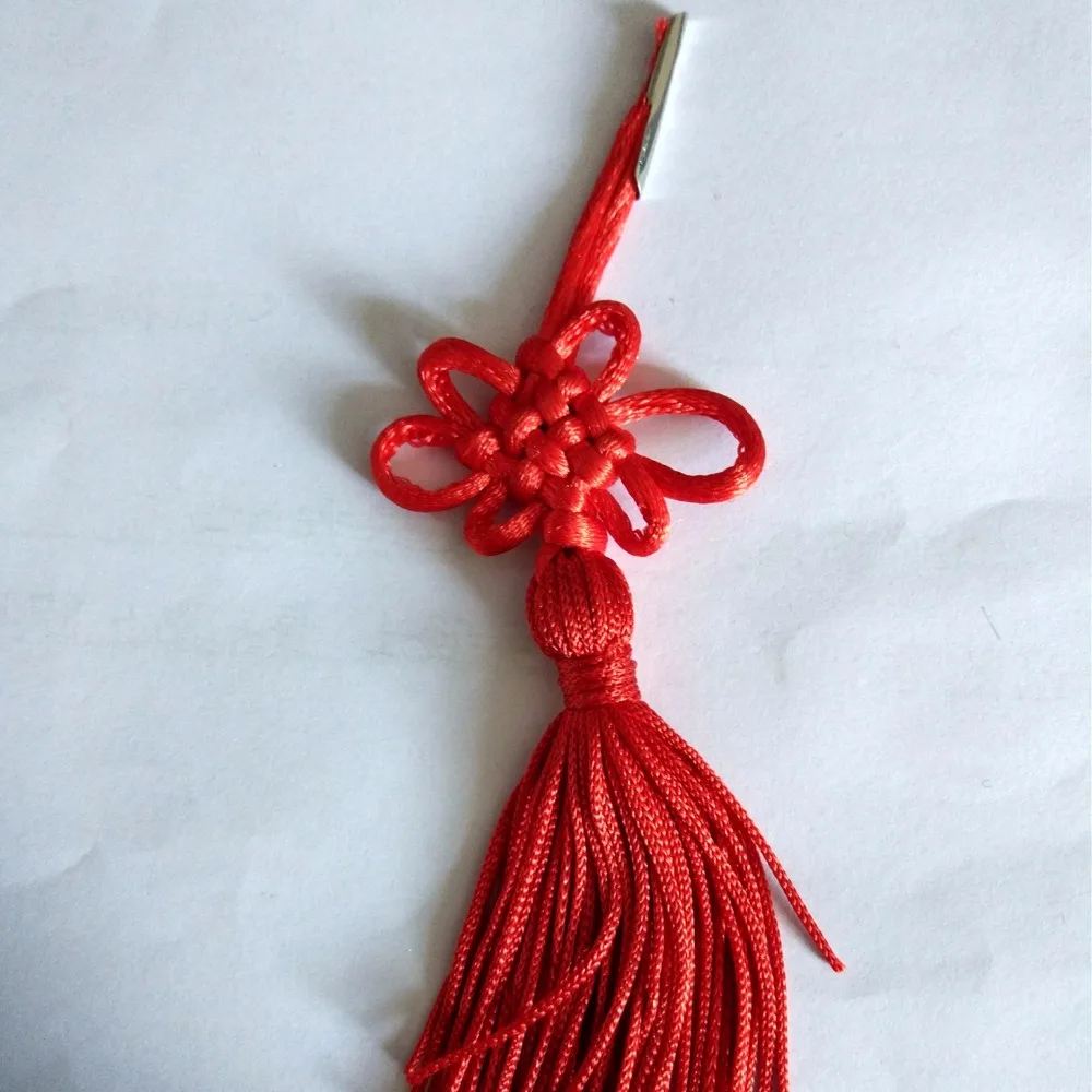 Traditional Cheap Chinese Knot Tassels With Metal Clip
