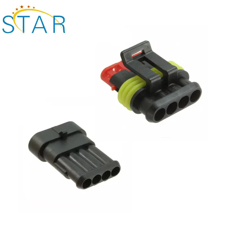 Manufacture Tyco/Amp PA66 Automotive Waterproof 1p 2p 3p 4p 5p Female Car Connector 282089-1