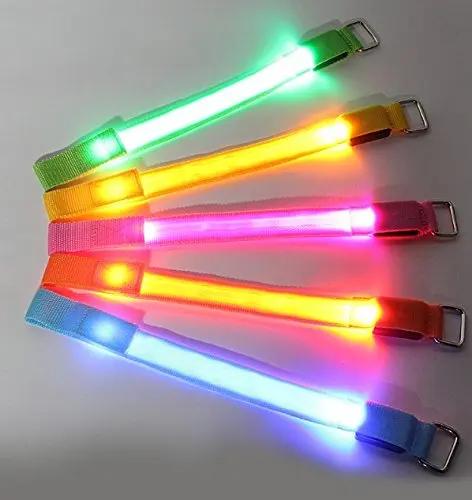 USB Rechargeable Led Sport Armband Flashing Led Wristband Led Bracelets Safety Light for Night Running